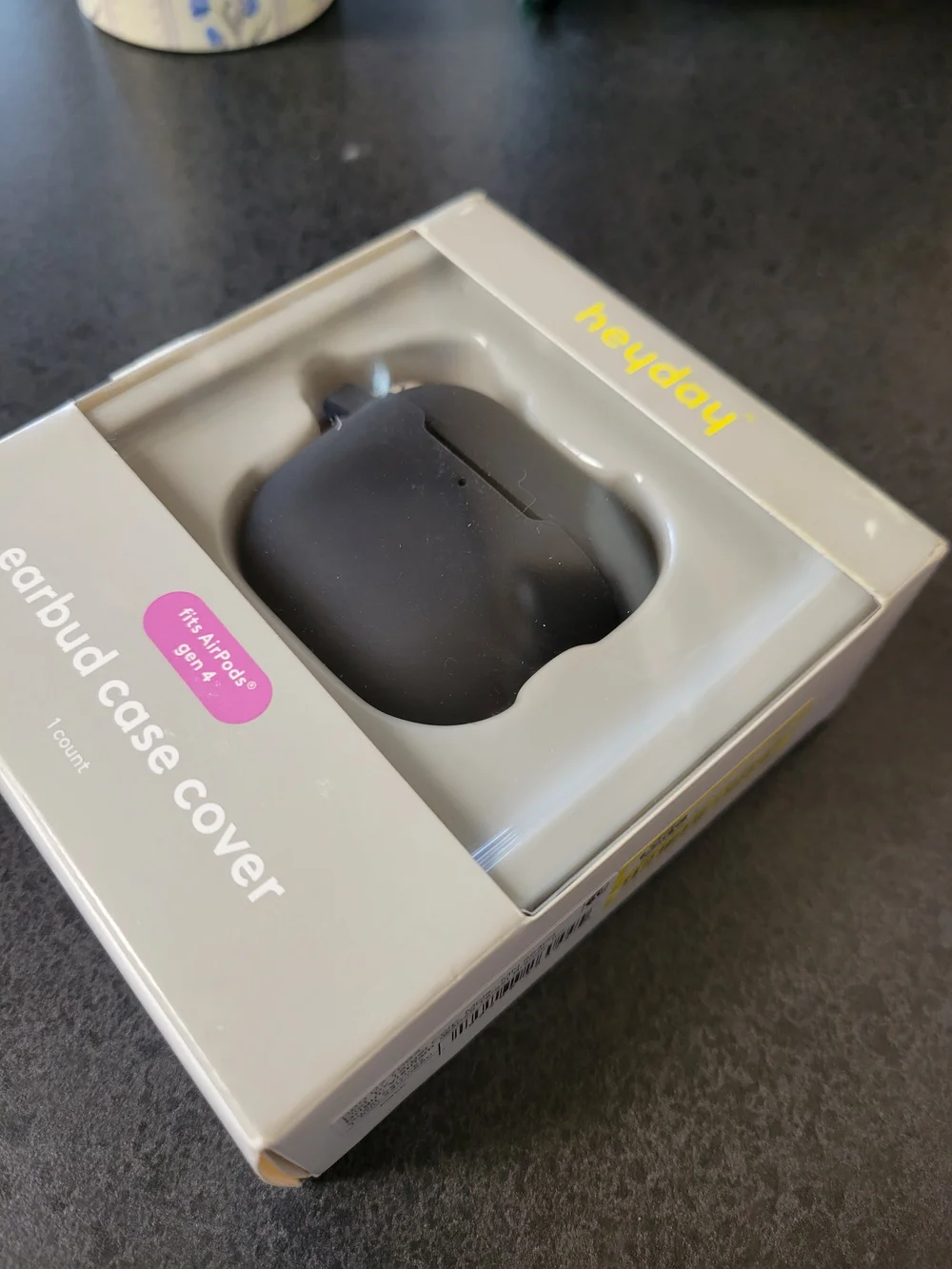 Heyday Airpods Earbud Case Soft Cover For Airpods Gen 4 W/ Clip Black New
